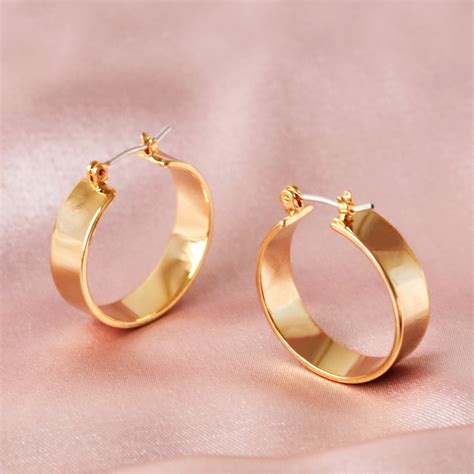 chloe frontal hoop earrings